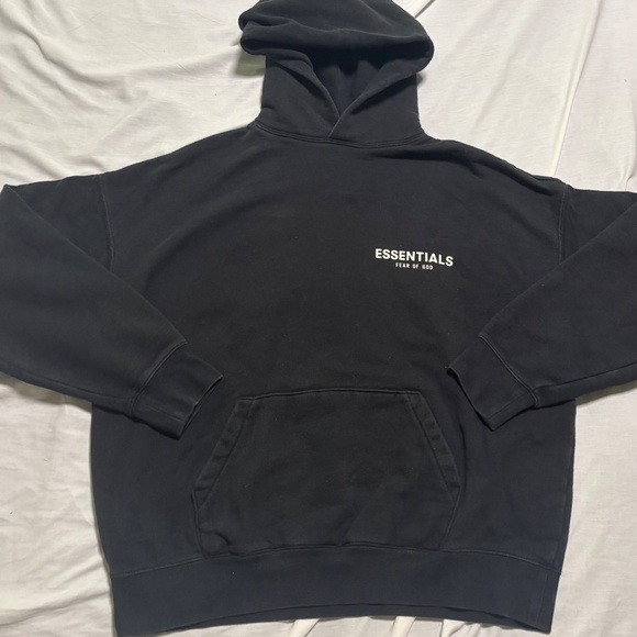Fear Of God Essentials black Hoodie  size Small - Picture 2 of 9